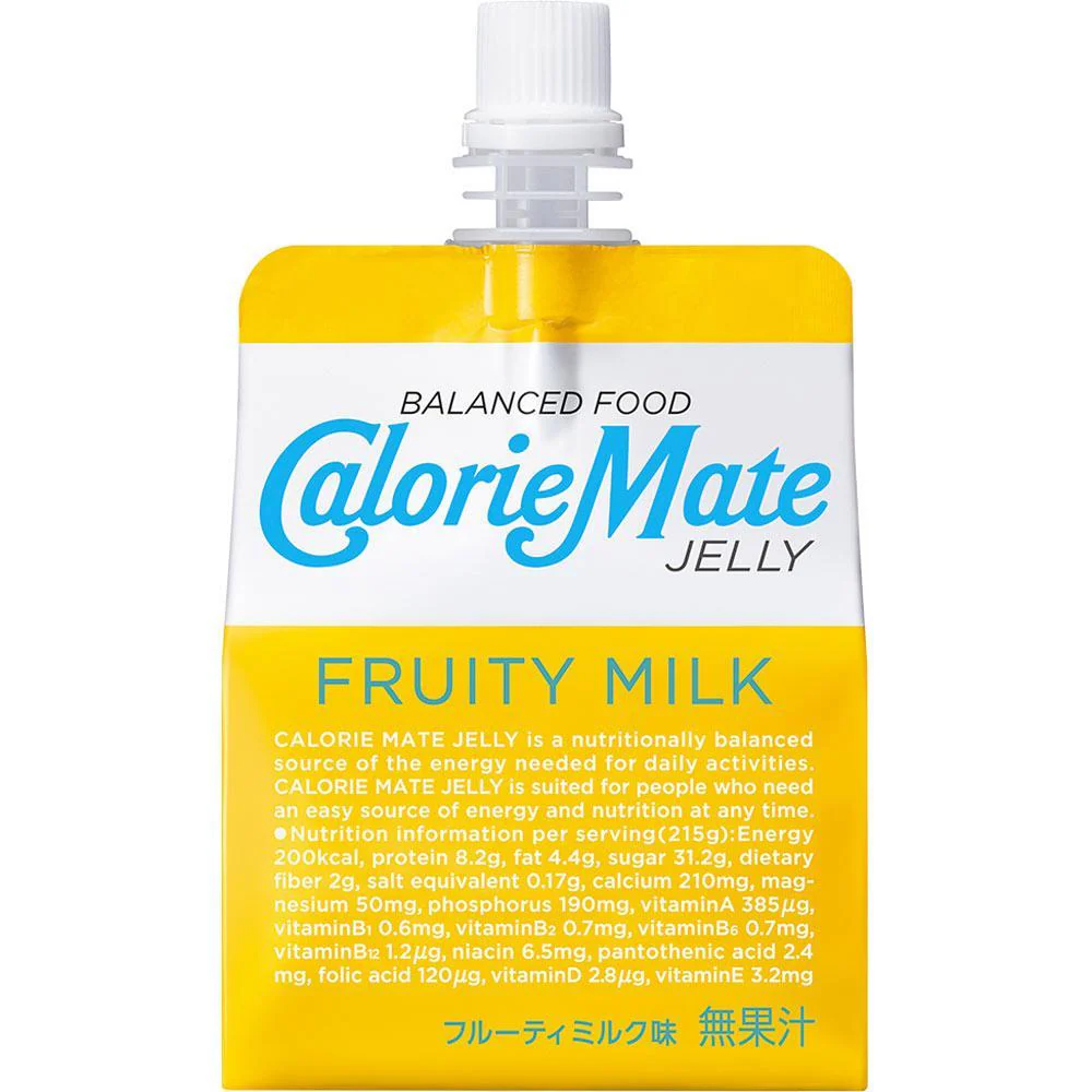 Calorie Mate Jelly Balanced Nutrition Jelly Drink Fruit Milk 215g × 6 Units - Image 4