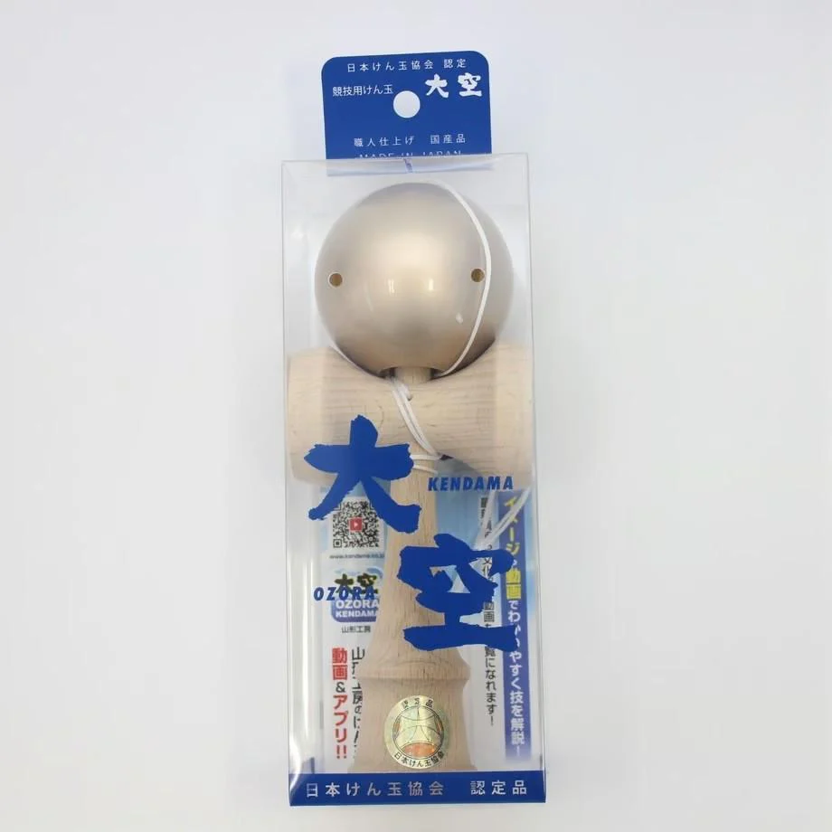 Ozora Kendama Handmade JKA Certified Cup-And-Ball Toy Gold - Image 3
