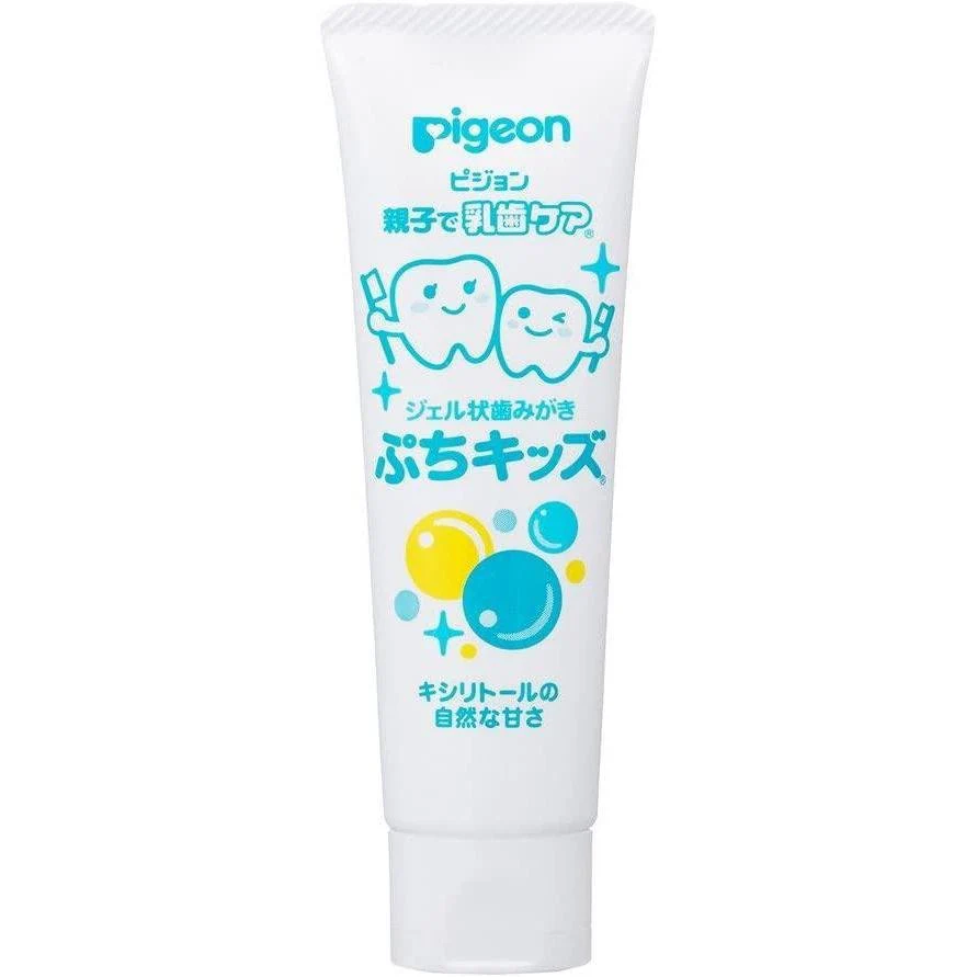 Pigeon Kids Tooth Gel with Xylitol Safe-to-Swallow Toothpaste 50g - Image 4