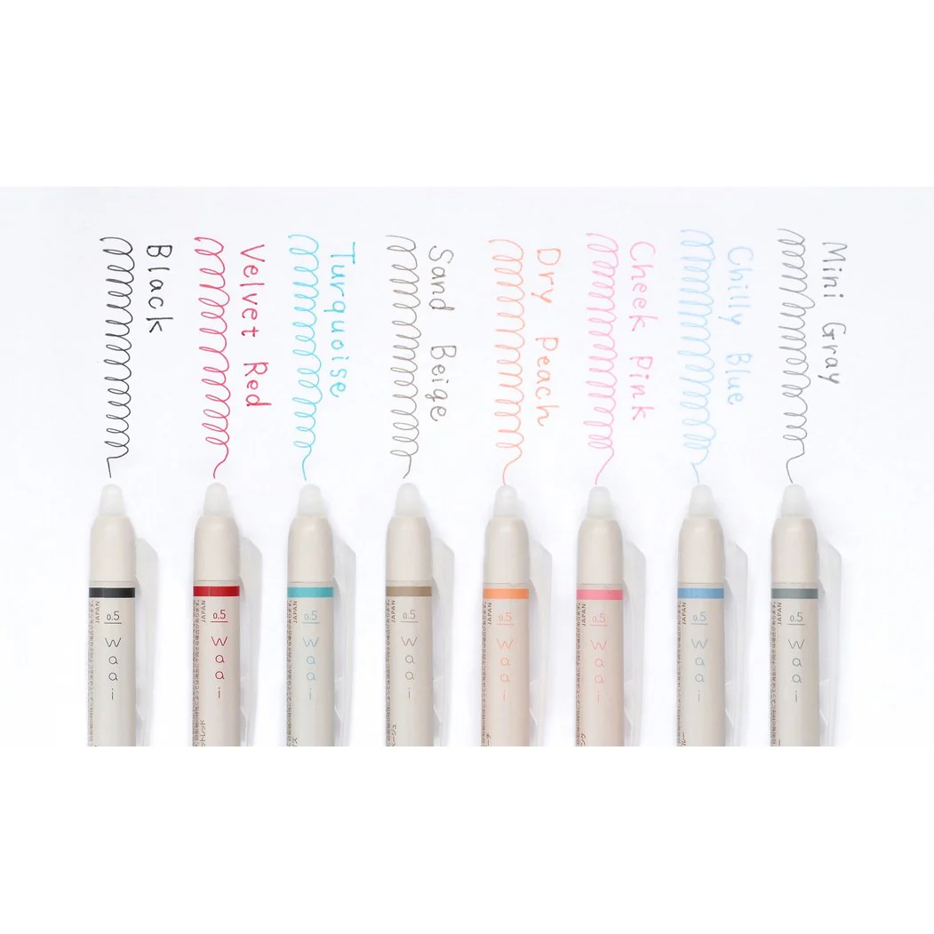 Pilot Waai Frixion Erasable Gel Ink Ballpoint Pen 8 Color Set - Image 3