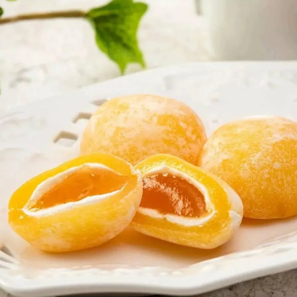 Pon Juice Chewy Mochi Orange Citrus Filled Snack 98g (Pack of 3) - Image 2