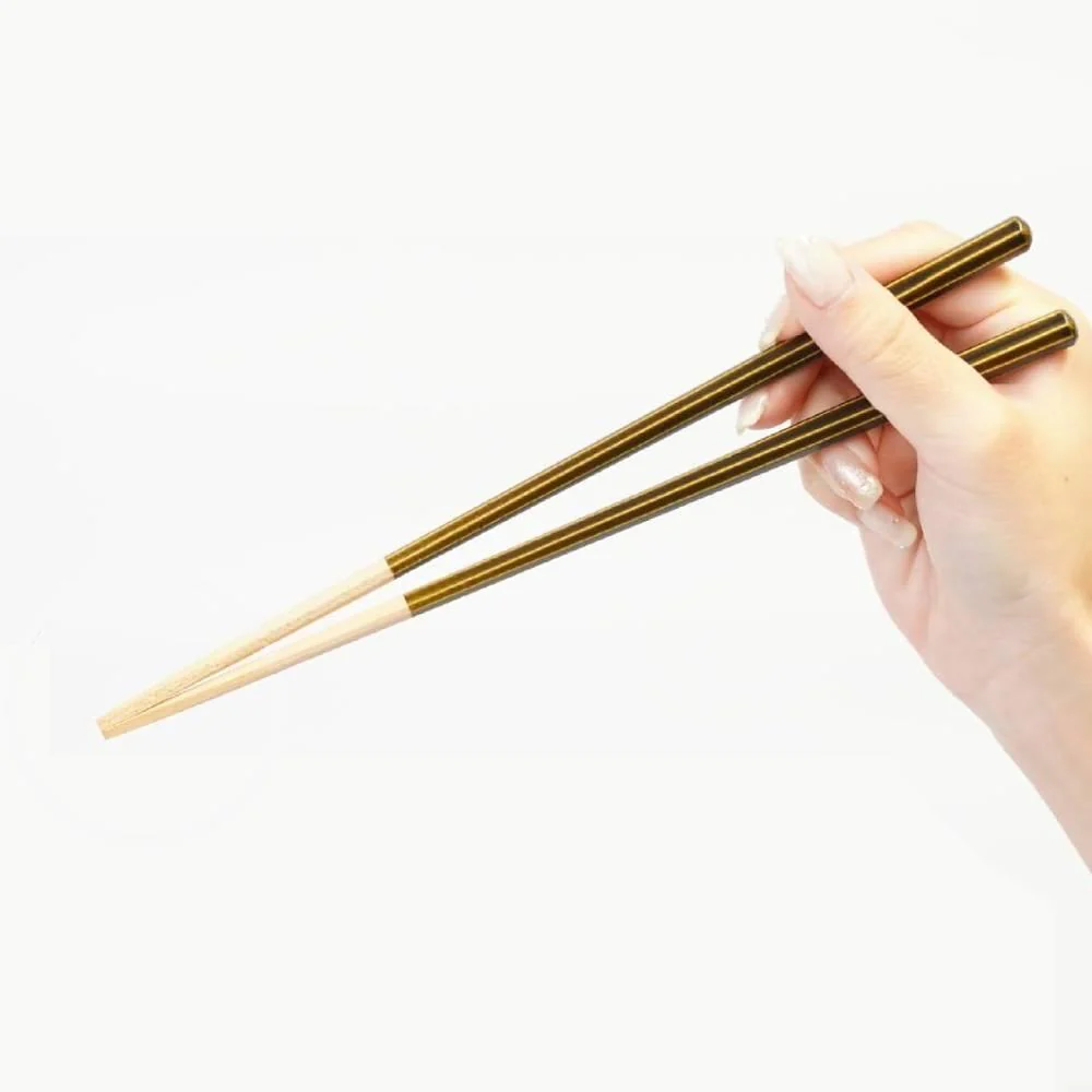 Premium Octagonal Chopsticks Patented Non-Slip Technology Green 23cm - Image 2