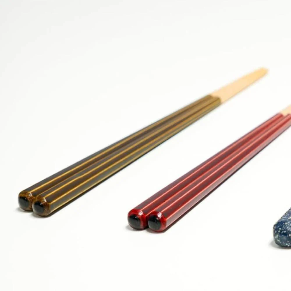 Premium Octagonal Chopsticks Patented Non-Slip Technology Green 23cm - Image 3