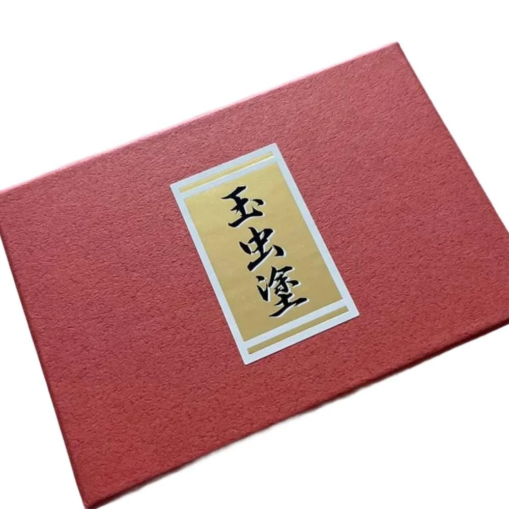 Red Lacquered Card Holder Case Samurai On Horseback Design - Image 4