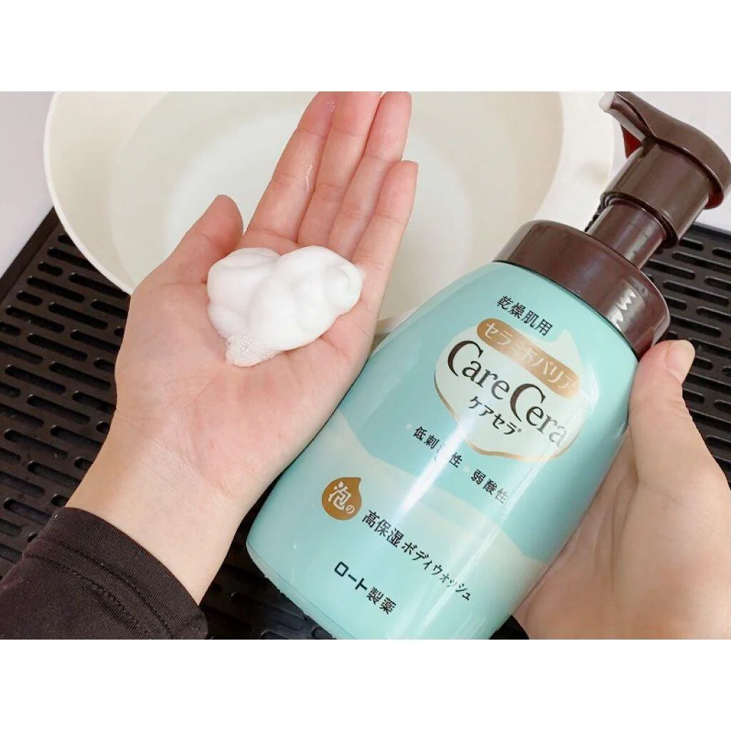 Rohto CareCera Moisturizing Ceramide Foaming Body Wash 450ml - Image 3