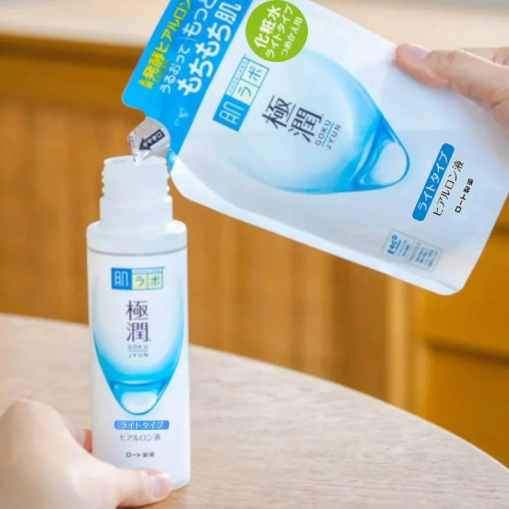 Hada Labo Gokujyun Super Hyaluronic Lotion Light Refill 170ml - Image 4