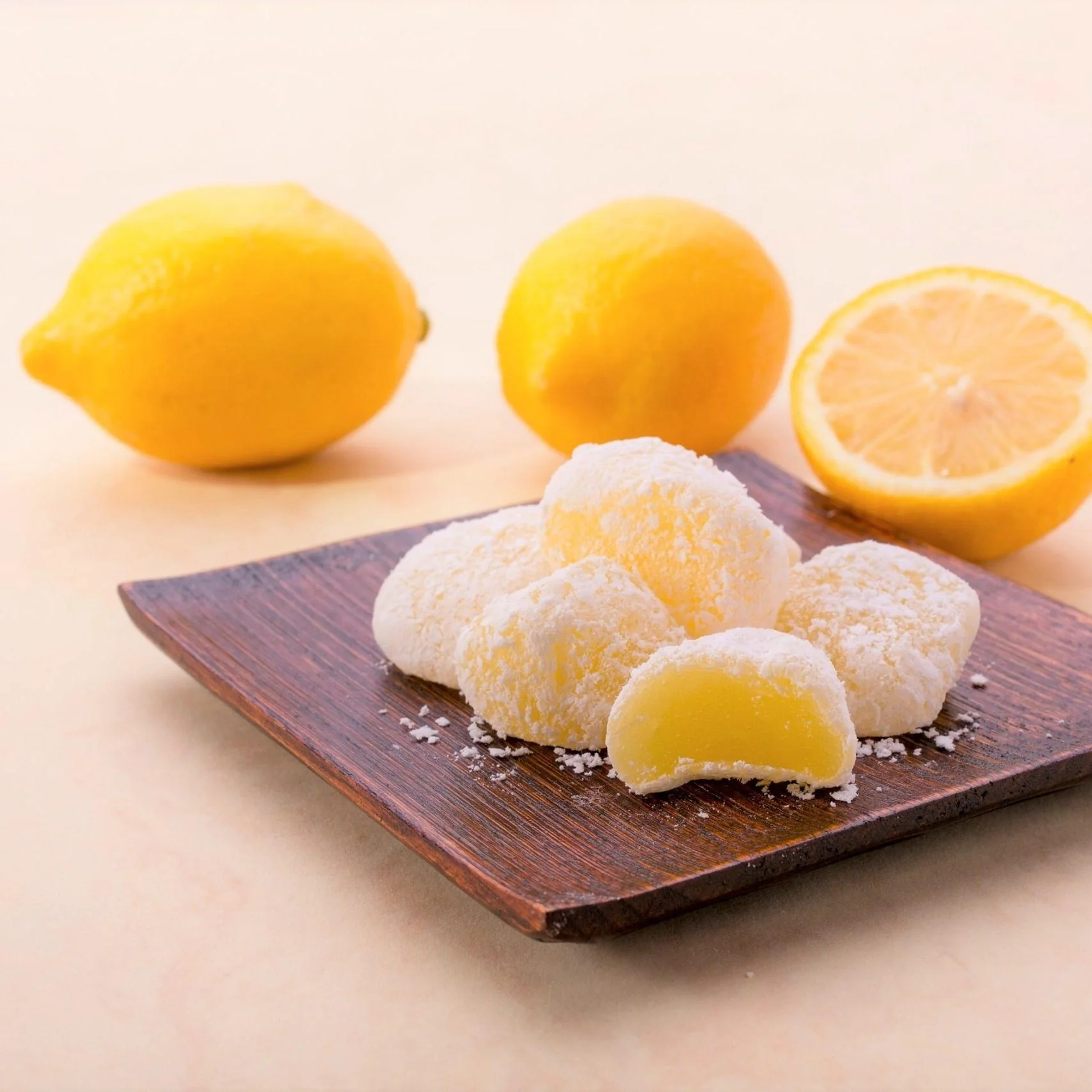 Seiki Bite Sized Daifuku Mochi Snack Setouchi Lemon Flavor 130g - Image 2