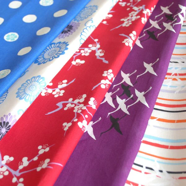 Seiran Furoshiki Flying Cranes Cotton Wrapping Cloth - Image 5