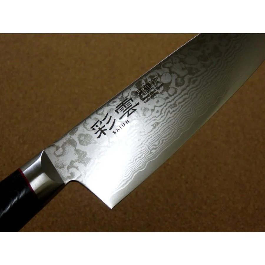 Seki Kanetsugu Saiun 33-Layer Damascus Steel Gyuto Chef's Knife 200mm - Image 3