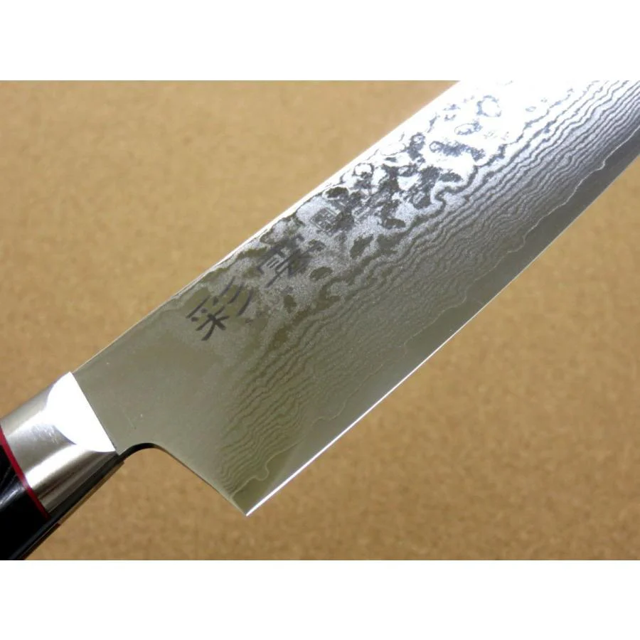 Seki Kanetsugu Saiun 33-Layer Damascus Steel Santoku Knife 170mm - Image 4