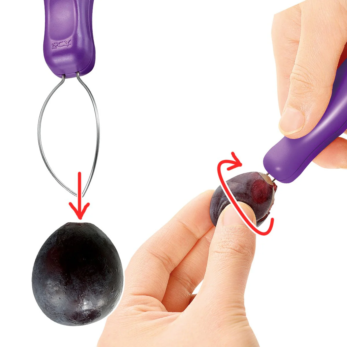 Shimomura Grape Peeler Two-Size Peeling Gadget - Image 2