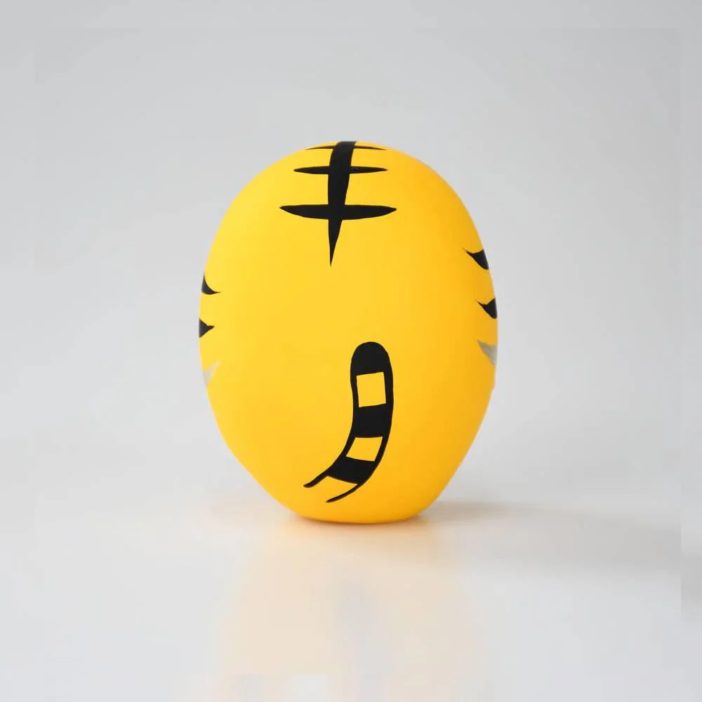 Shirakawa Daruma Yellow Tiger Daruma Doll Cute Tiger Good Luck Charm 8.5cm - Image 3