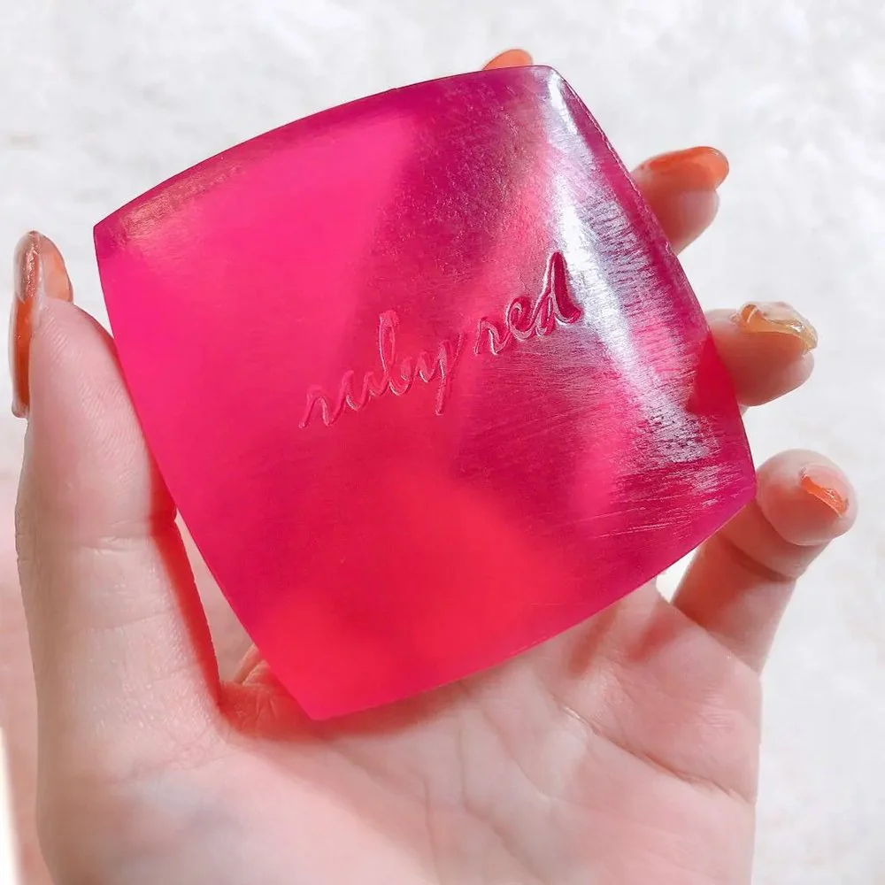 Shiseido Honey Cake Ruby Red Transparent Facial Bar Soap 100g - Image 3
