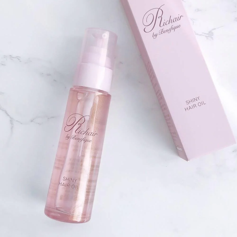 Shiseido Richair by Benefique Shiny Hair Repair Oil 40ml - Image 4