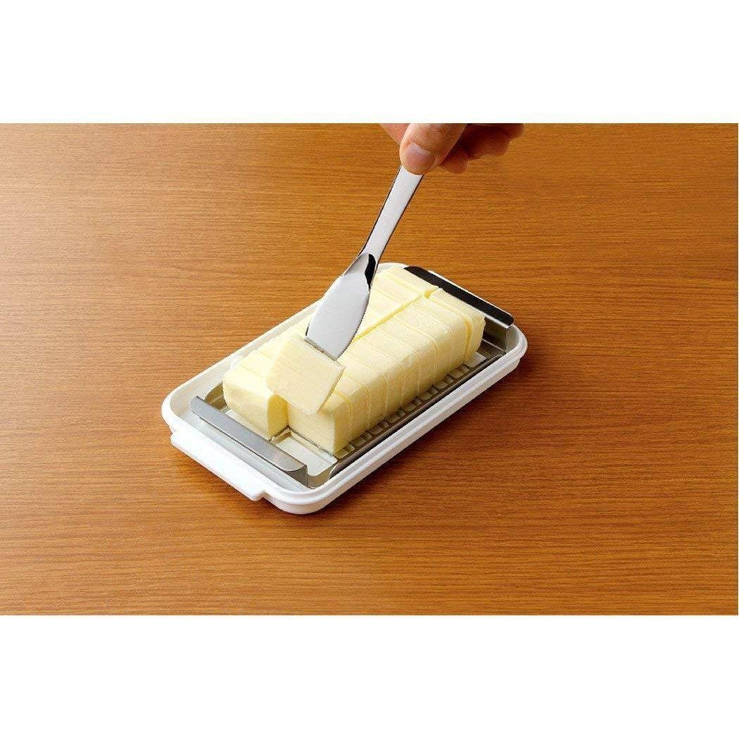 Skater Butter Dish with Cutter for Easy Slicing & Portioning BTG2DX - Image 4