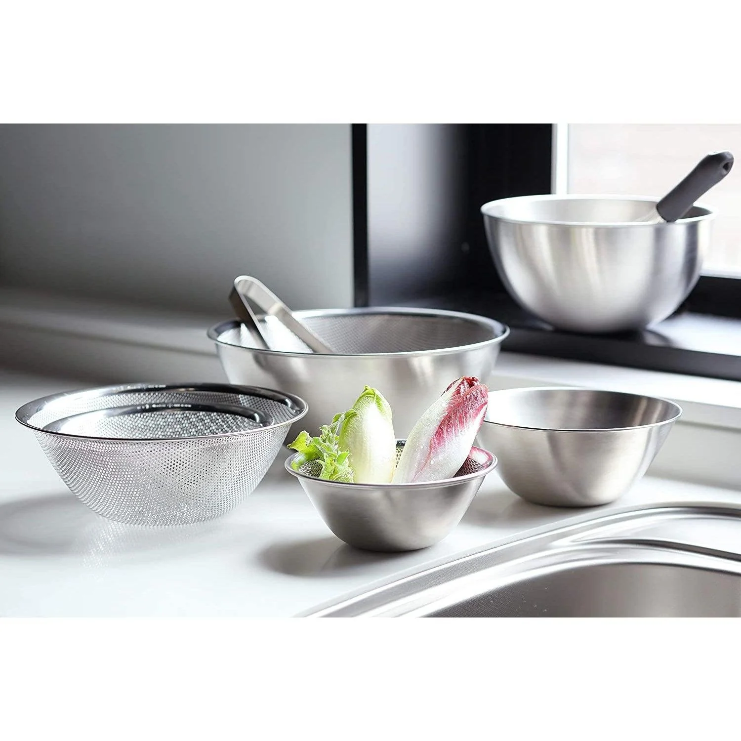 Sori Yanagi Stainless Steel Strainer Colander - Image 3