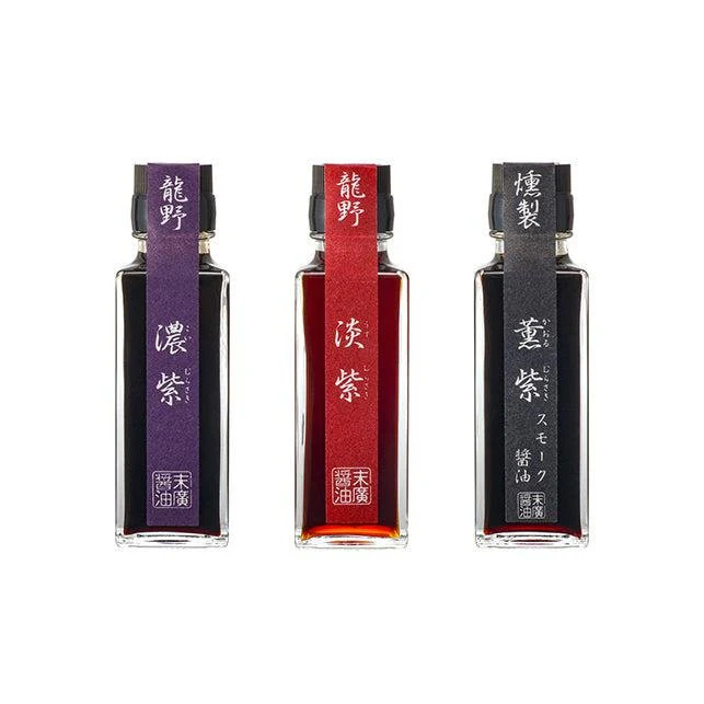 Suehiro Premium Usukuchi, Saishikomi & Smoked Shoyu 3 Bottle Gift Set - Image 2