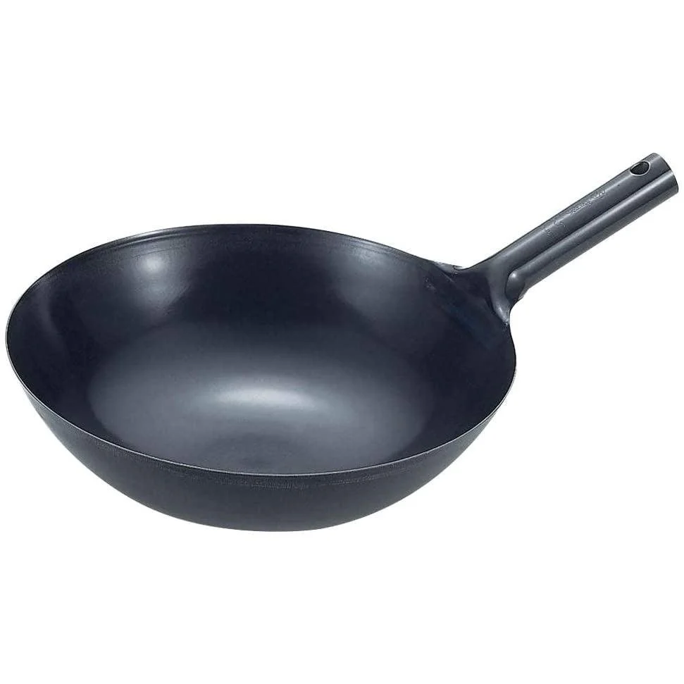 Summit Round Bottom Japanese Wok with Handle (1.2mm) - Image 5