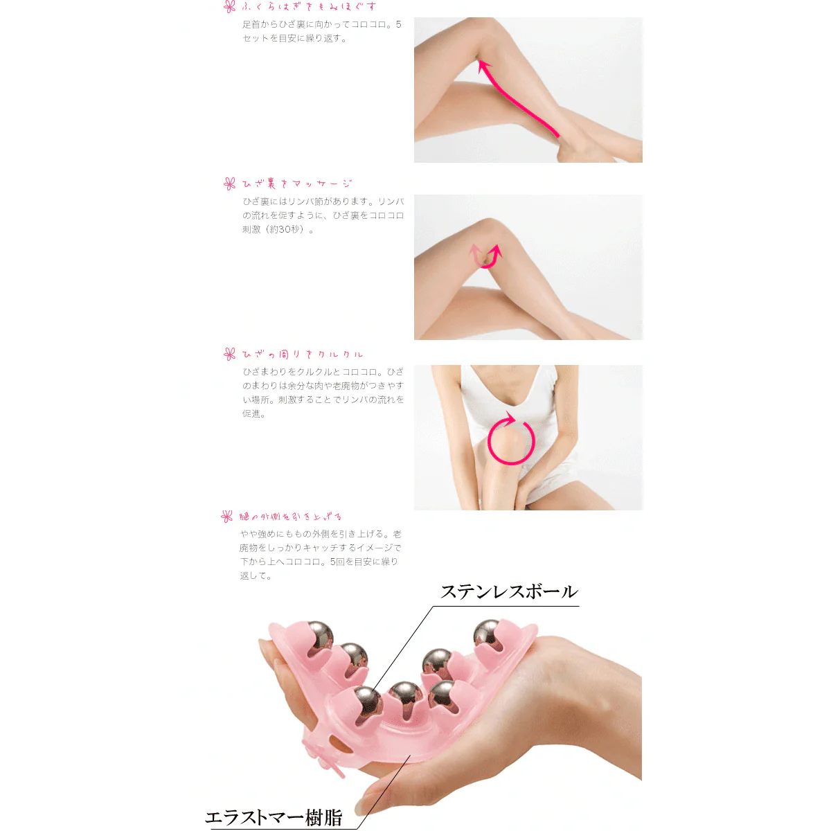 Sunpac Q'tebody Handheld Body Massager Coral Pink - Image 6