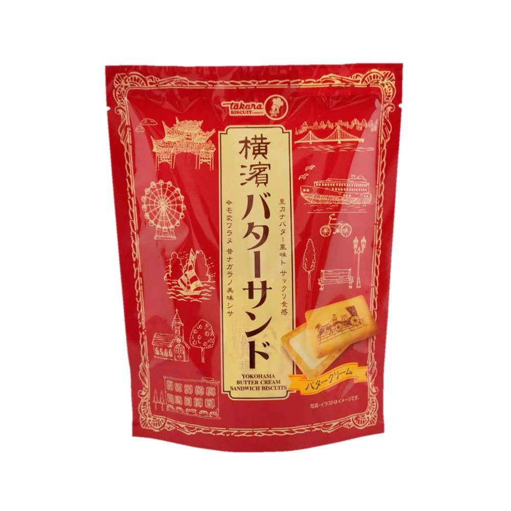 Takara Seika Yokohama Butter Cream Sandwich Cookies 72g (Pack of 3) - Image 7
