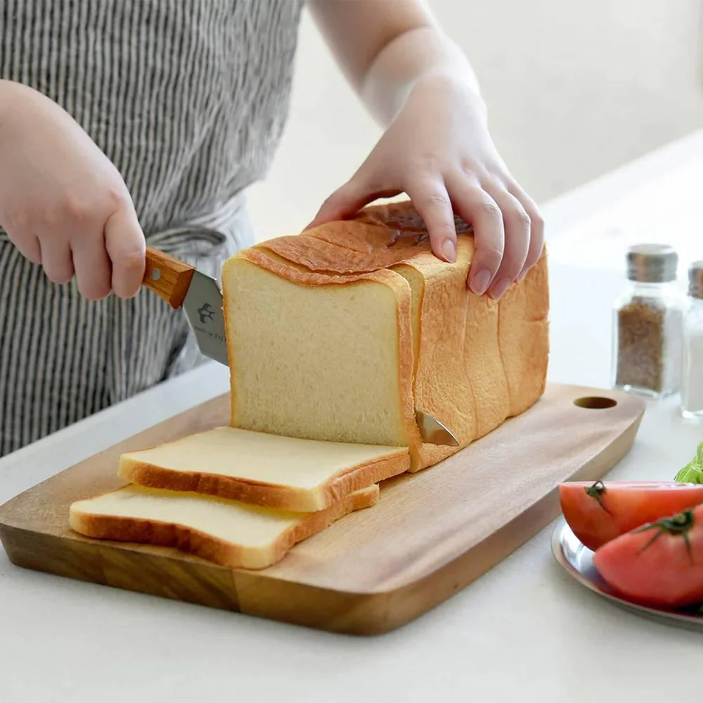 Tsubame Mini Bread Knife Wooden Handle Bread Slicer 31.5cm - Image 3
