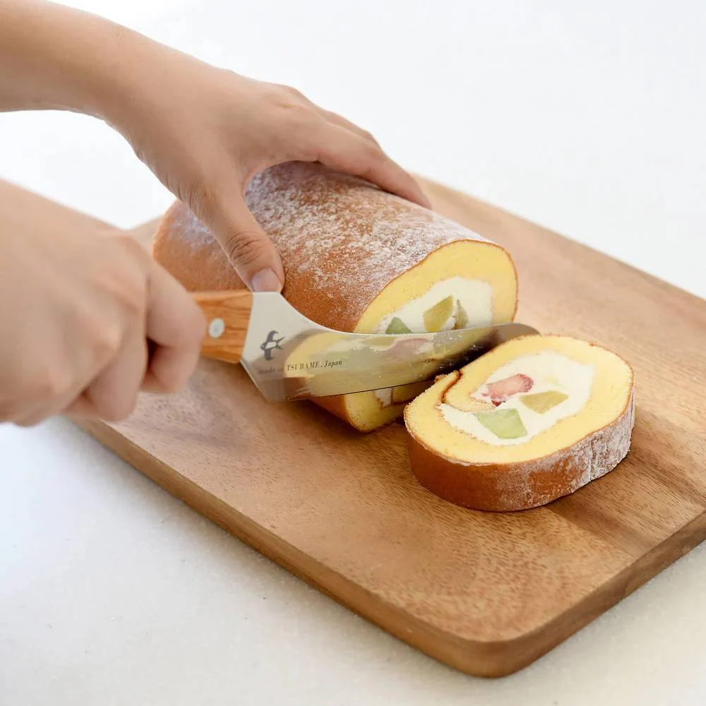 Tsubame Mini Bread Knife Wooden Handle Bread Slicer 31.5cm - Image 4