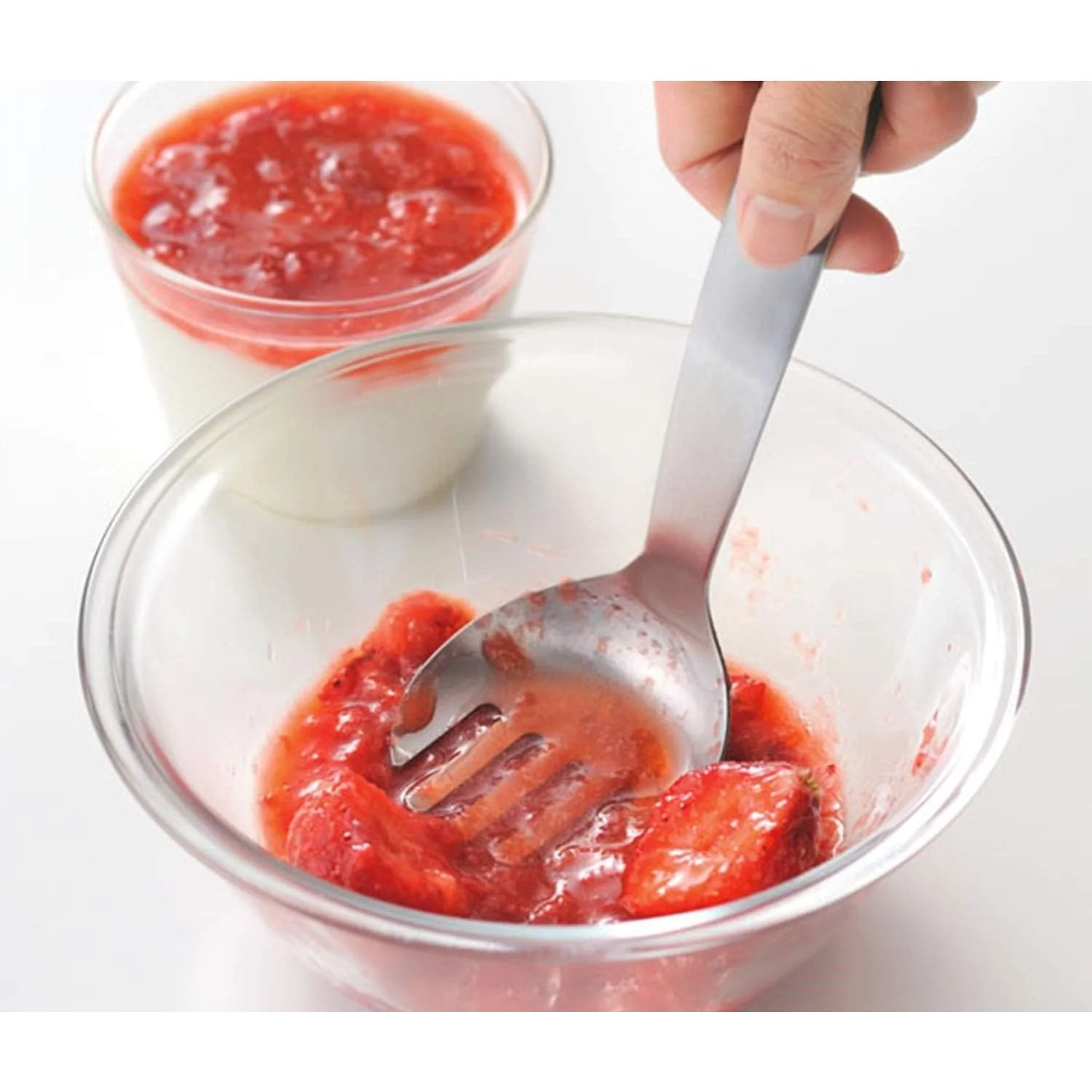 Uchicook Potato Masher Compact Stainless Steel Mashing Fork 18cm - Image 4
