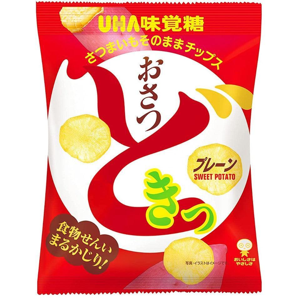 UHA Mikakuto Osatsu Doki Satsumaimo Sweet Potato Chips 65g (Pack of 3) - Image 4