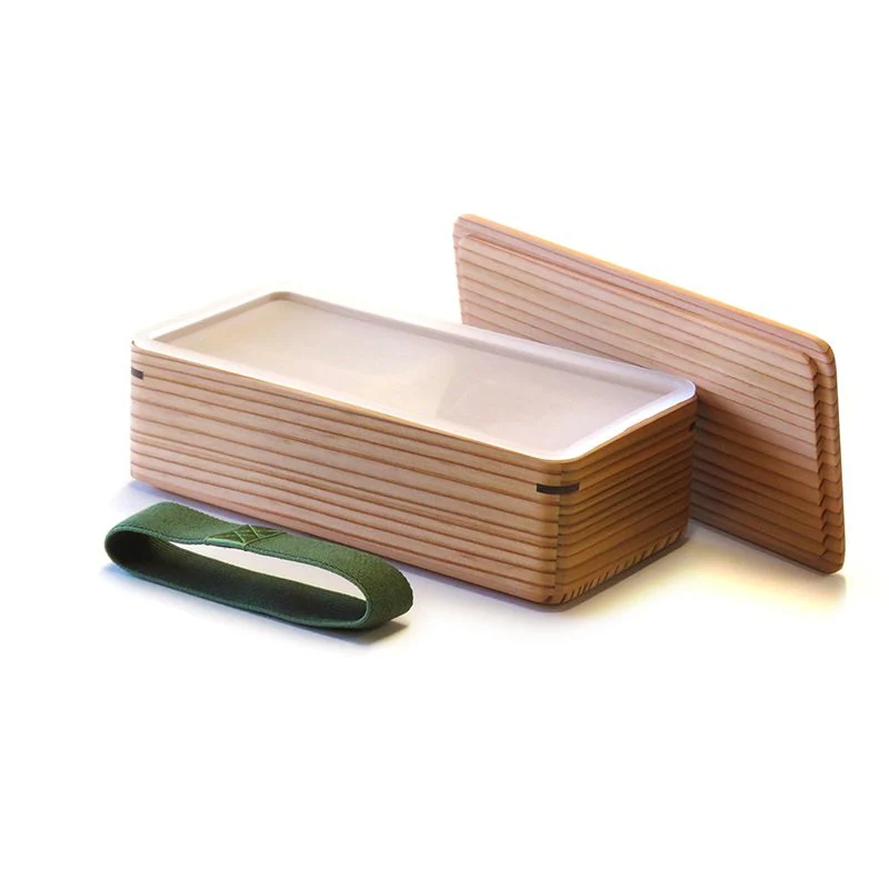 Umezawa Ancient Sugi Cedar Lunch Box Handmade Wooden Bento Box - Image 2