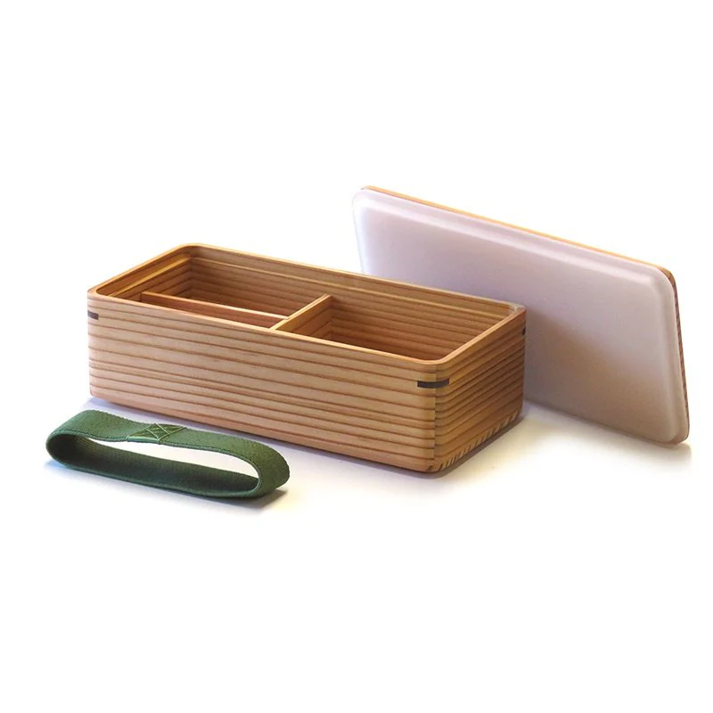 Umezawa Ancient Sugi Cedar Lunch Box Handmade Wooden Bento Box - Image 3