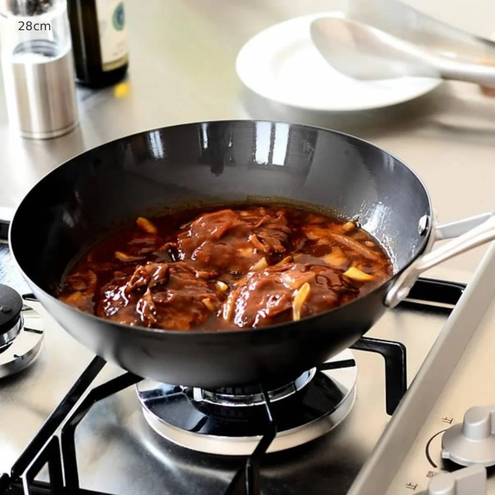 Vita Craft Super Iron Flat-Bottomed Wok With Handle - Image 9