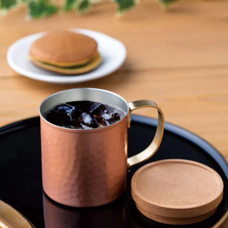 Wahei Freiz Hammered Copper Mug Moscow Mule Cup With Handle 360ml - Image 4