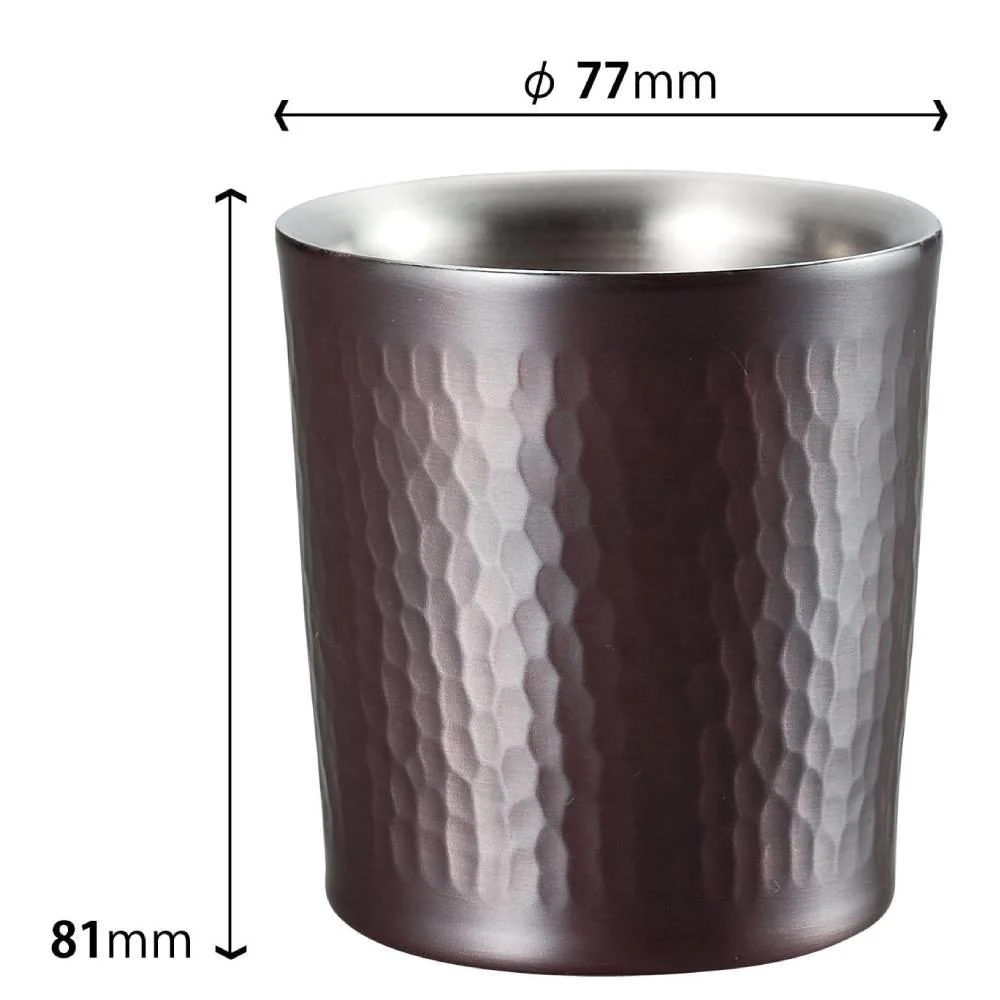 Wahei Freiz Hammered Copper Tumbler Premium Moscow Mule Cup 300ml - Image 6