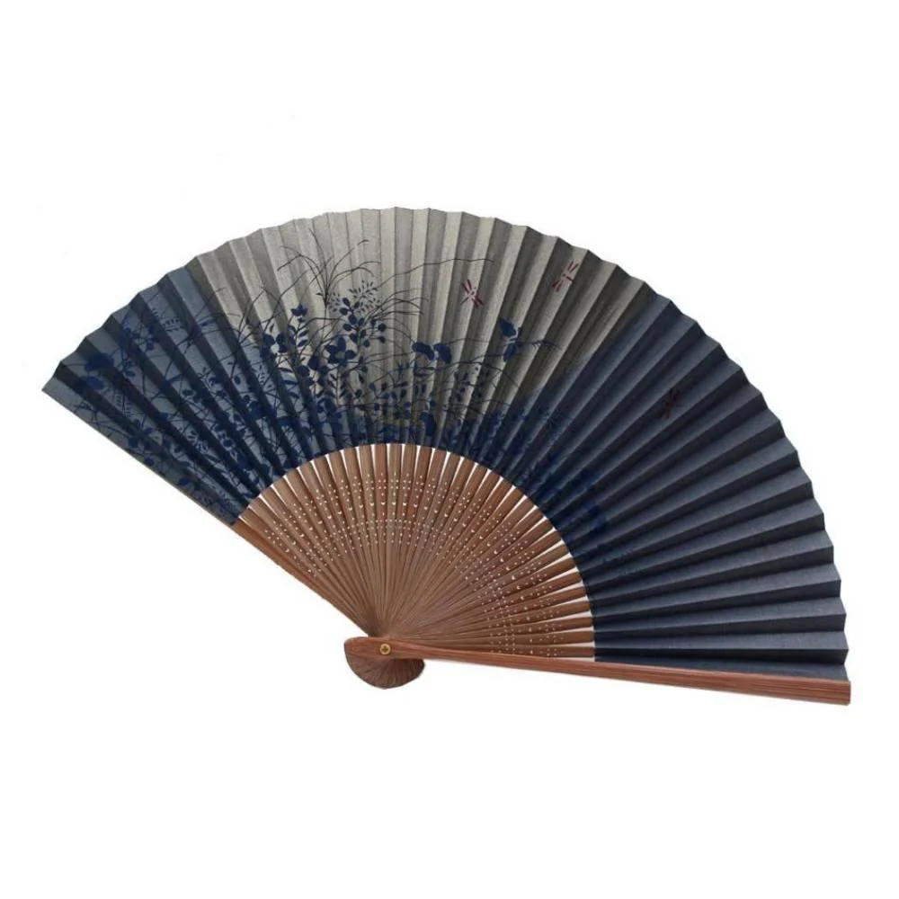 Yamani Golden Moonlight Design Sensu Handheld Folding Fan 21.5cm - Image 3
