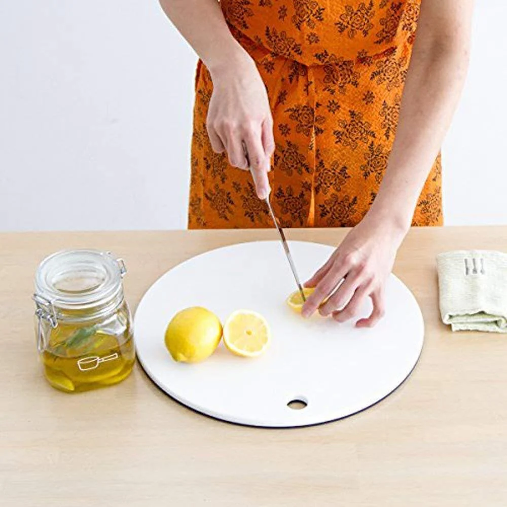 Yoshikawa Kurihara Harumi Round Chopping Board 35cm - Image 7